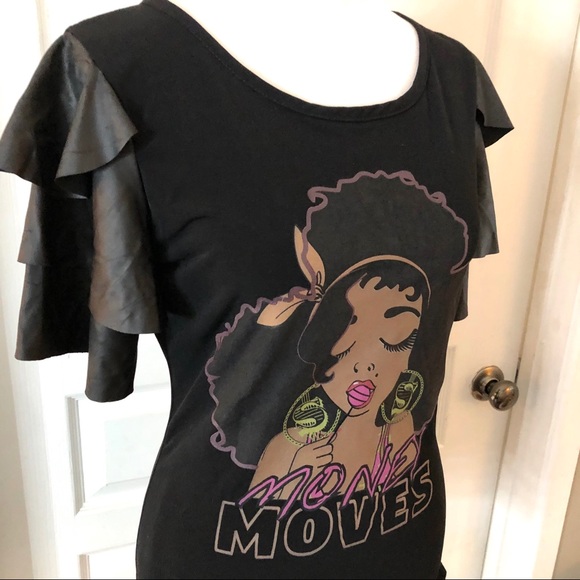 3/$20 NWT Sayany Thing ruffle sleeve blouse - Picture 3 of 6